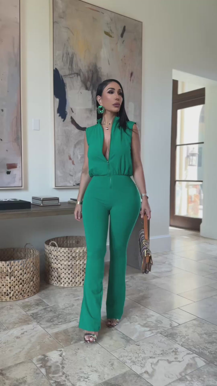 Allison (Kelly Green Jumpsuit)