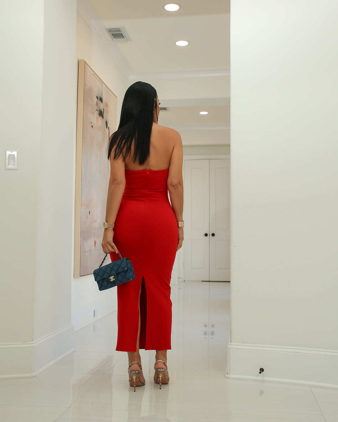 Zion (Red Midi Dress)