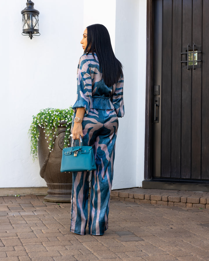 Napolean (Blue/Blush Pant Set)