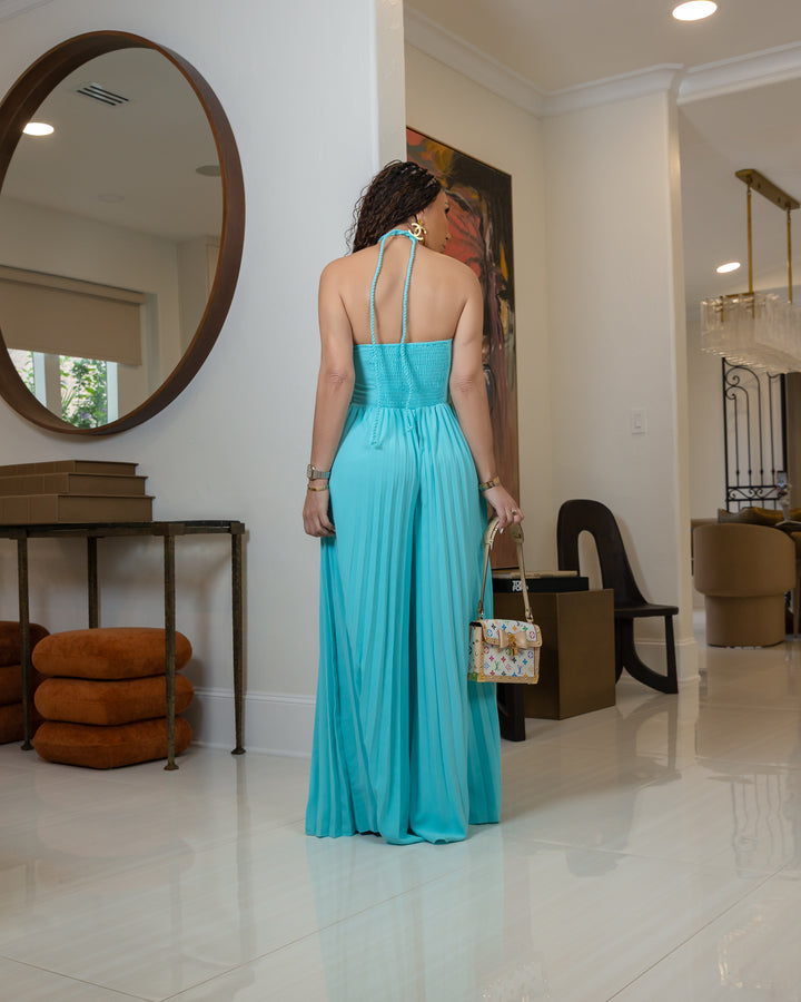 Omari (Aqua Blue Jumpsuit)