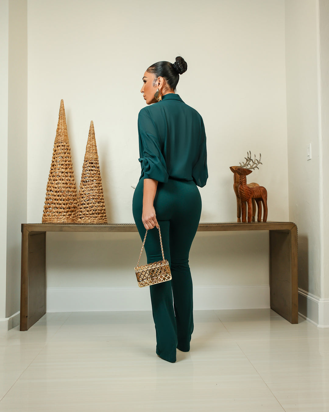 Marzelle (Hunter Green Jumpsuit)