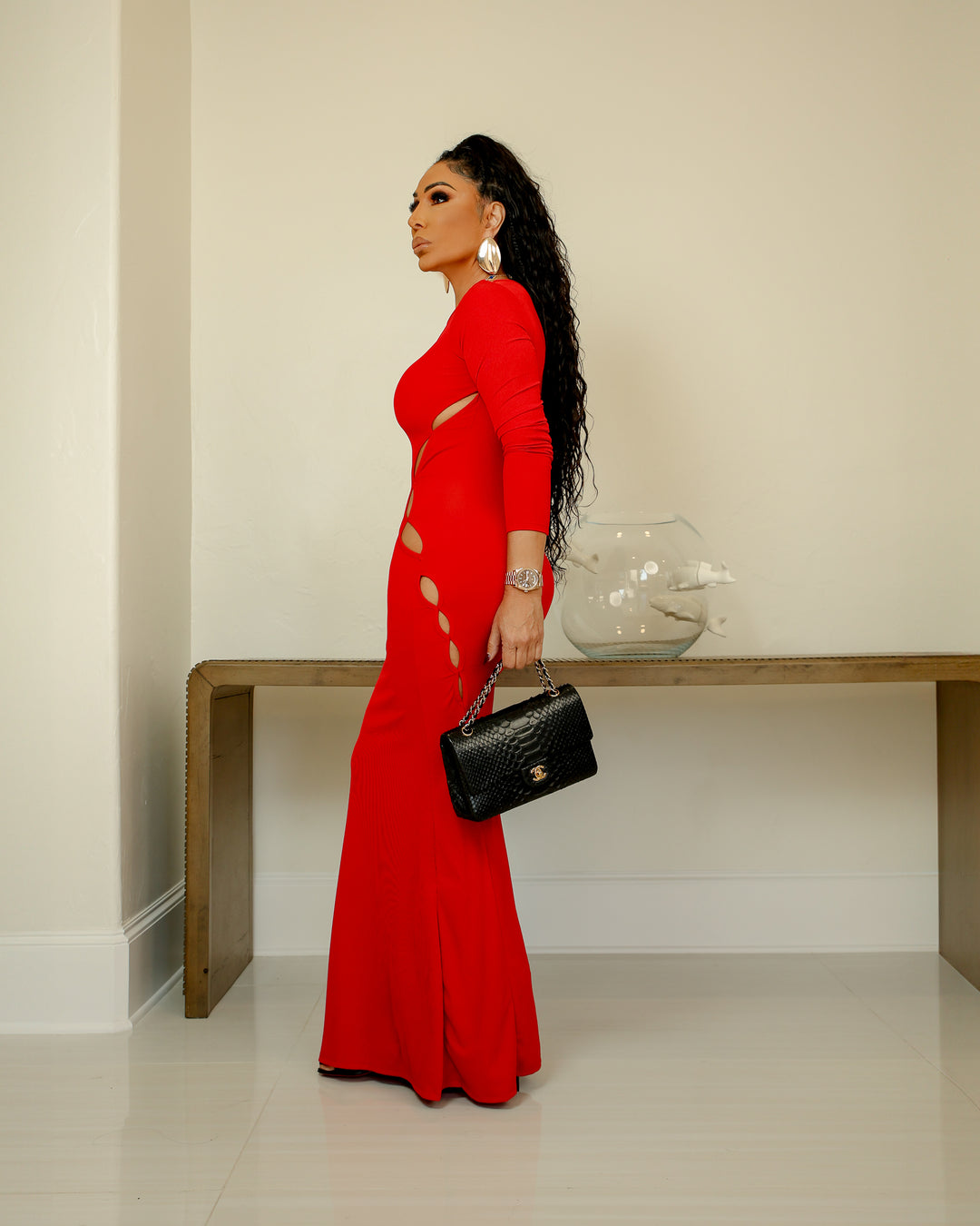 Oscar (Red Maxi Dress)