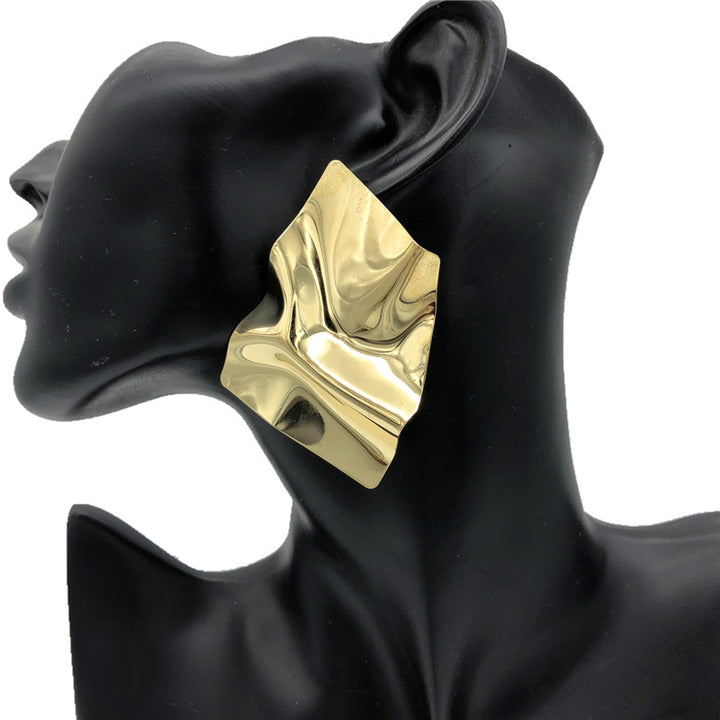Tani (Gold Pleated Earrings) FINAL SALE