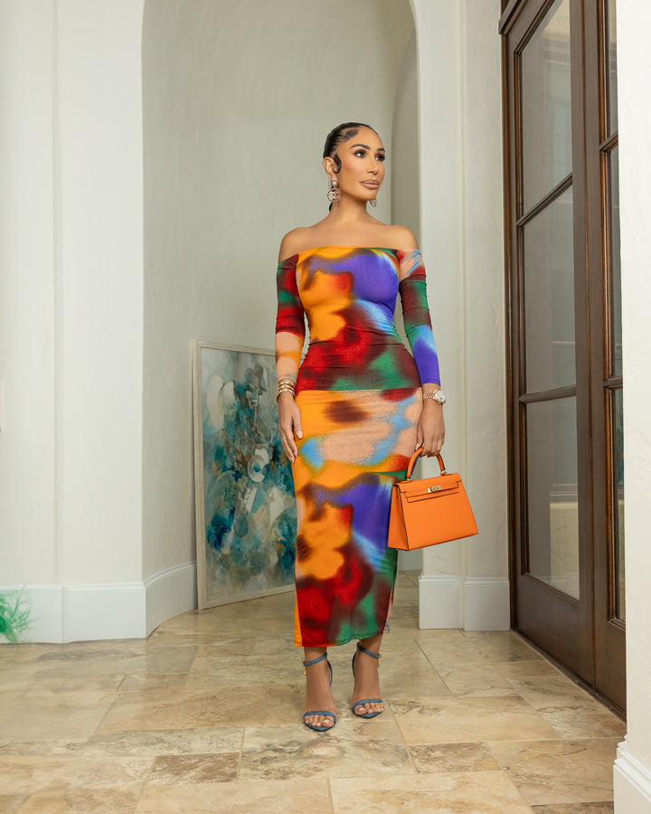 Terry (Multi Color Maxi Dress)