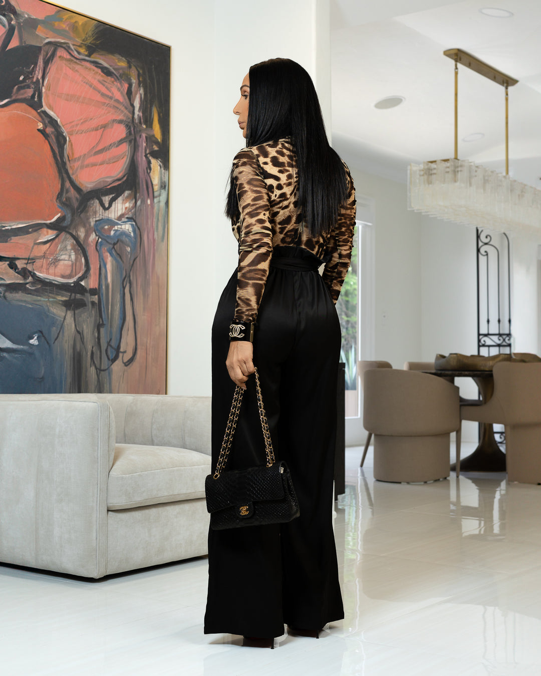 Niala (Leopard/Black Jumpsuit)