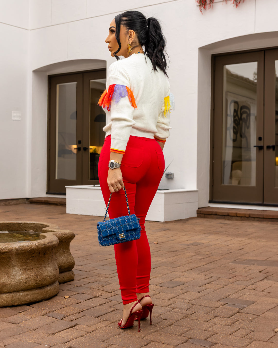 Jojo (Red Denim Jeans)