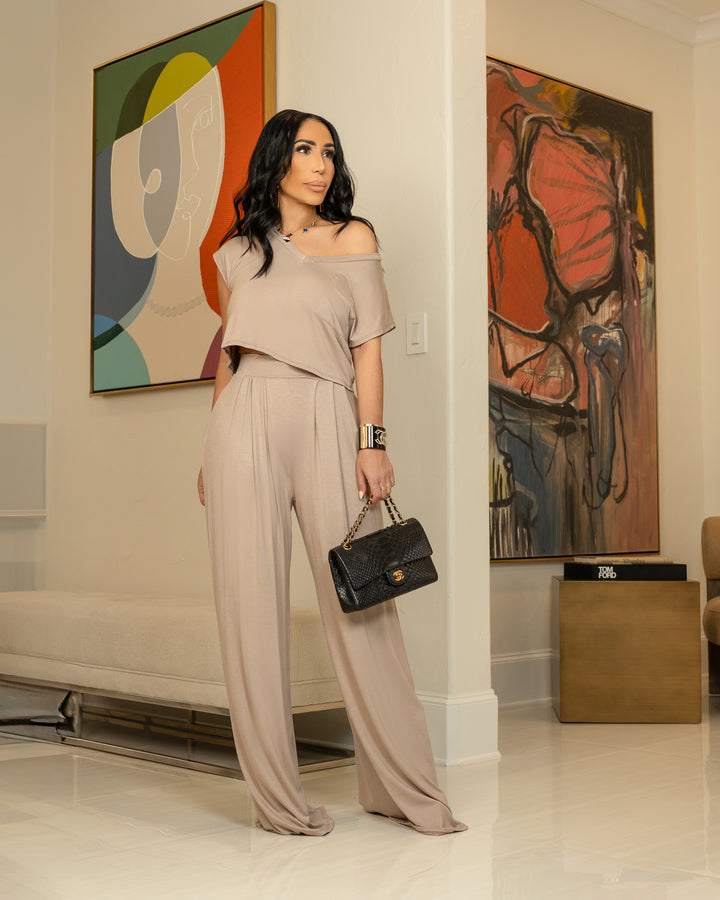 Vertima (Mocha Pant Set)