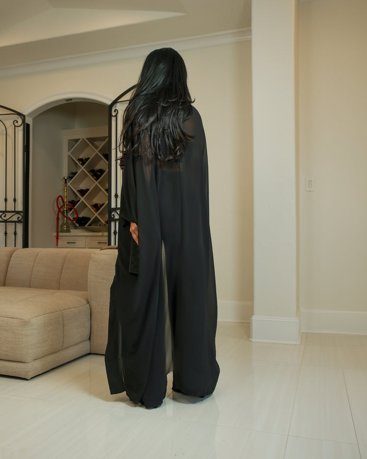 Pandora (Black Drape Pant Set)