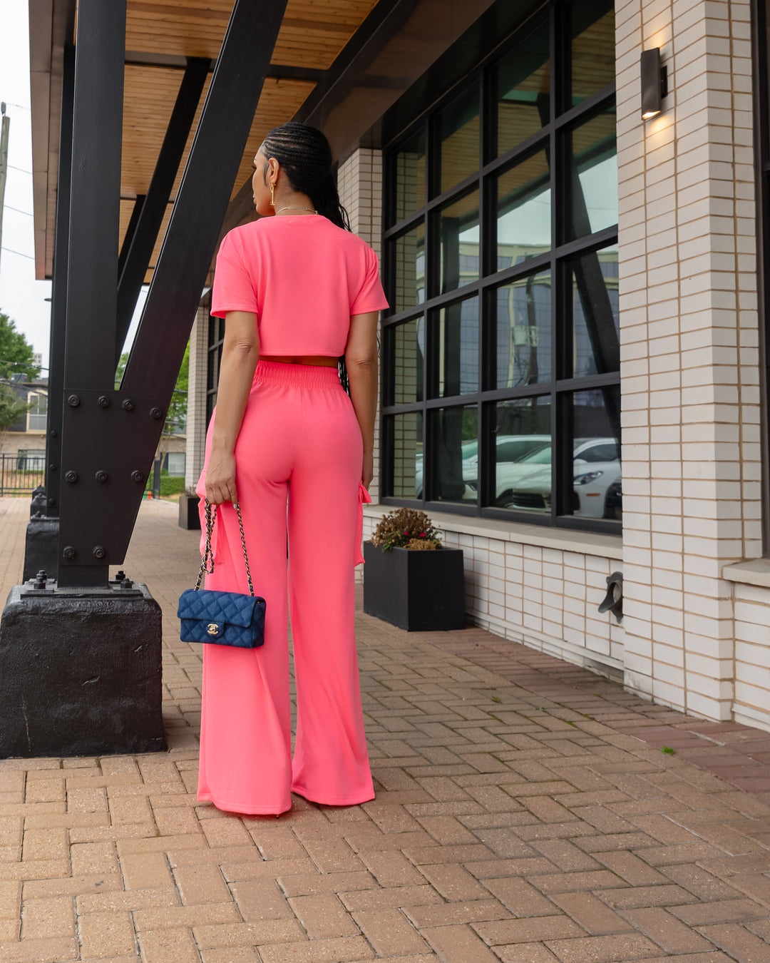 Irina (Hot Pink Two Piece Set)