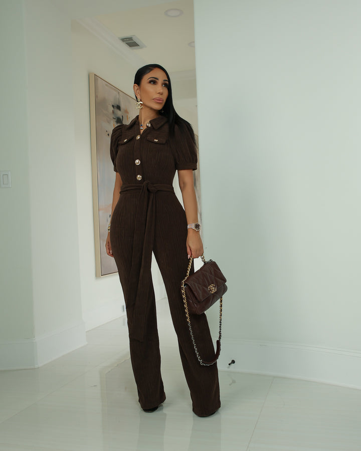 Gino (Dark Brown Jumpsuit)