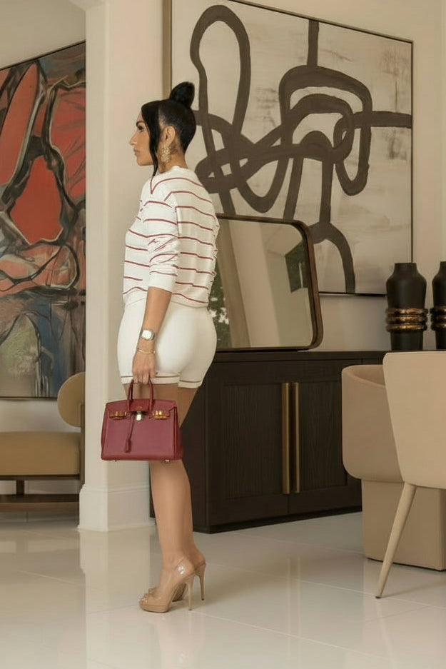 Sinner (Ivory/Red Short Set) PRE-ORDER Ships 4/23