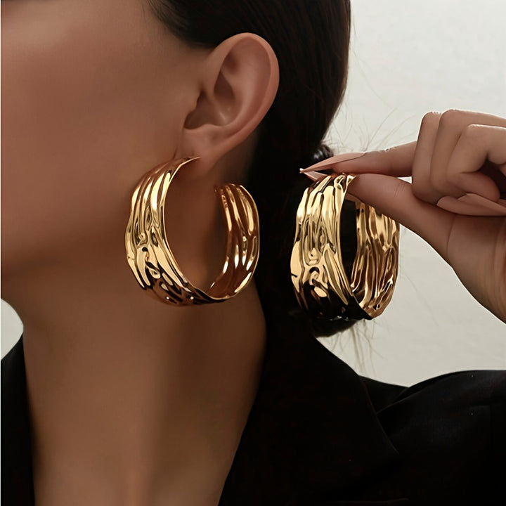 Ghost (Gold Hoop Earrings) FINAL SALE