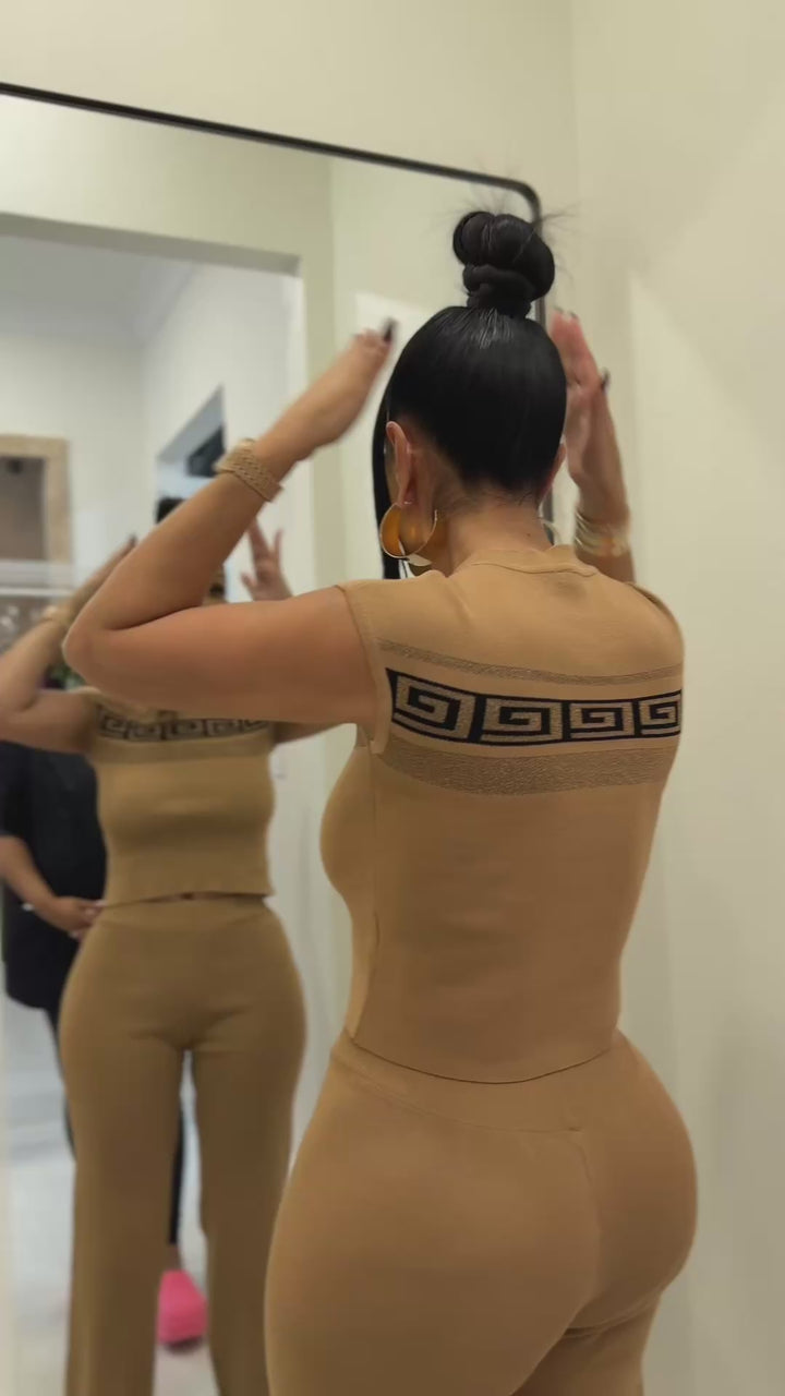 Truce (Camel Pant Set)