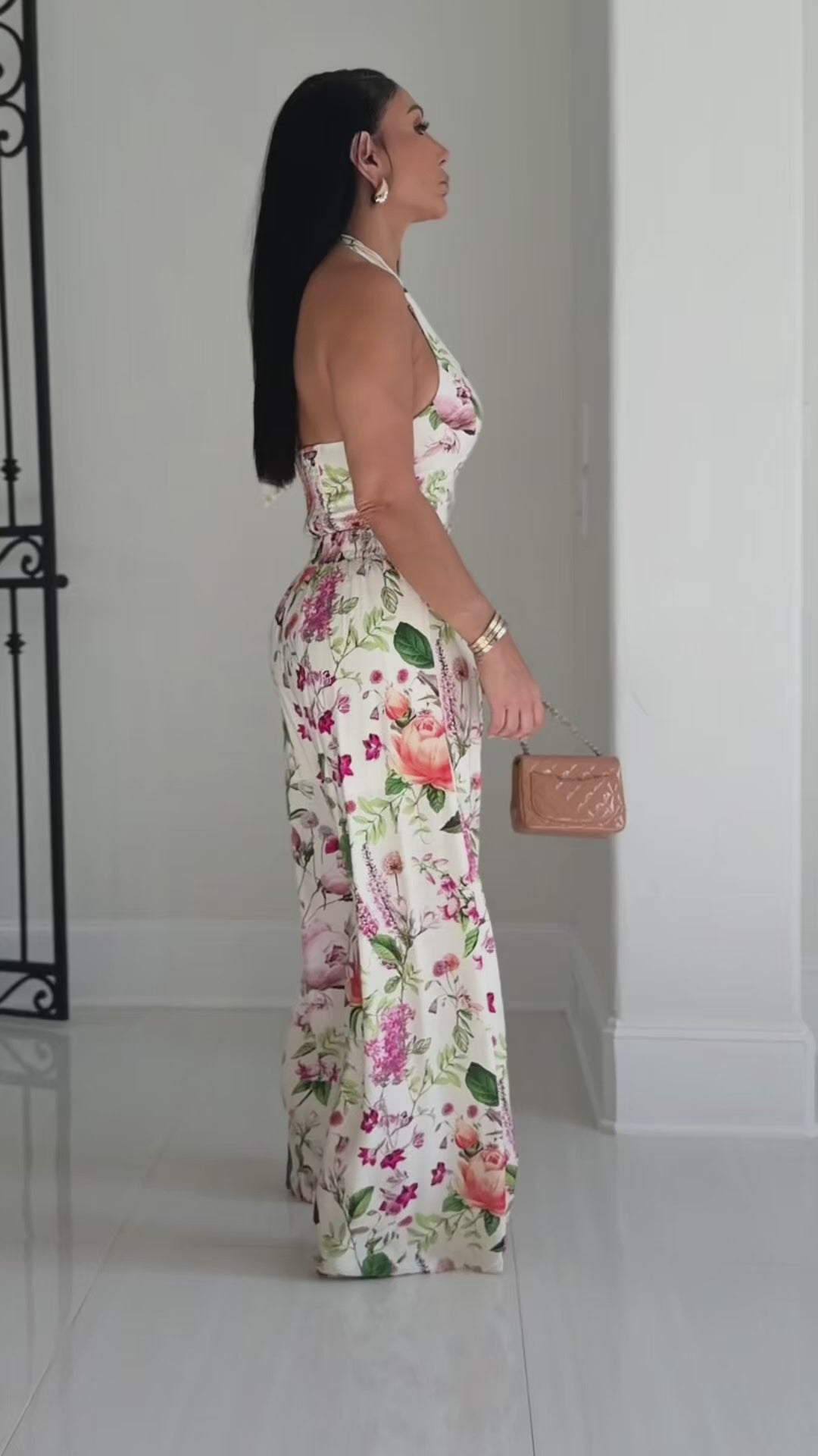 Azlan (Pink Floral Multicolor Pant Set)