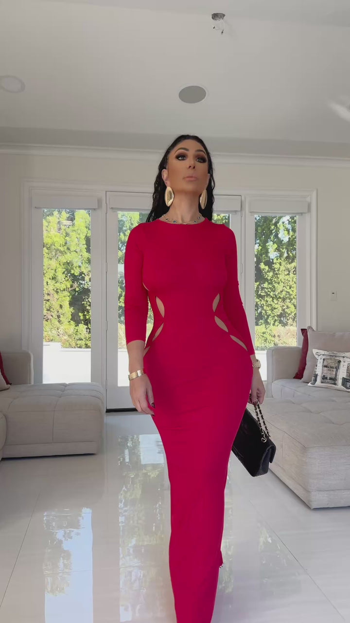 Oscar (Red Maxi Dress)