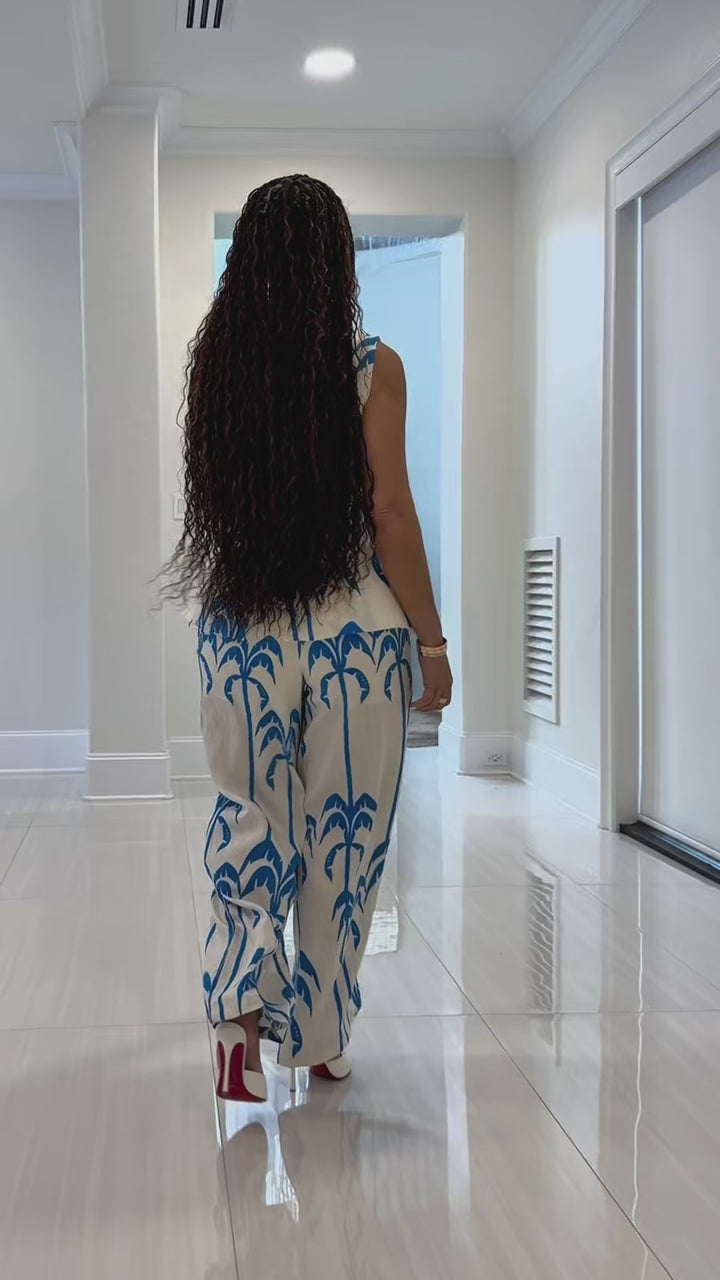 Clore (Blue Pant Set)