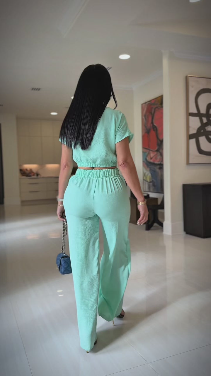Willy (Mint Pant Set)