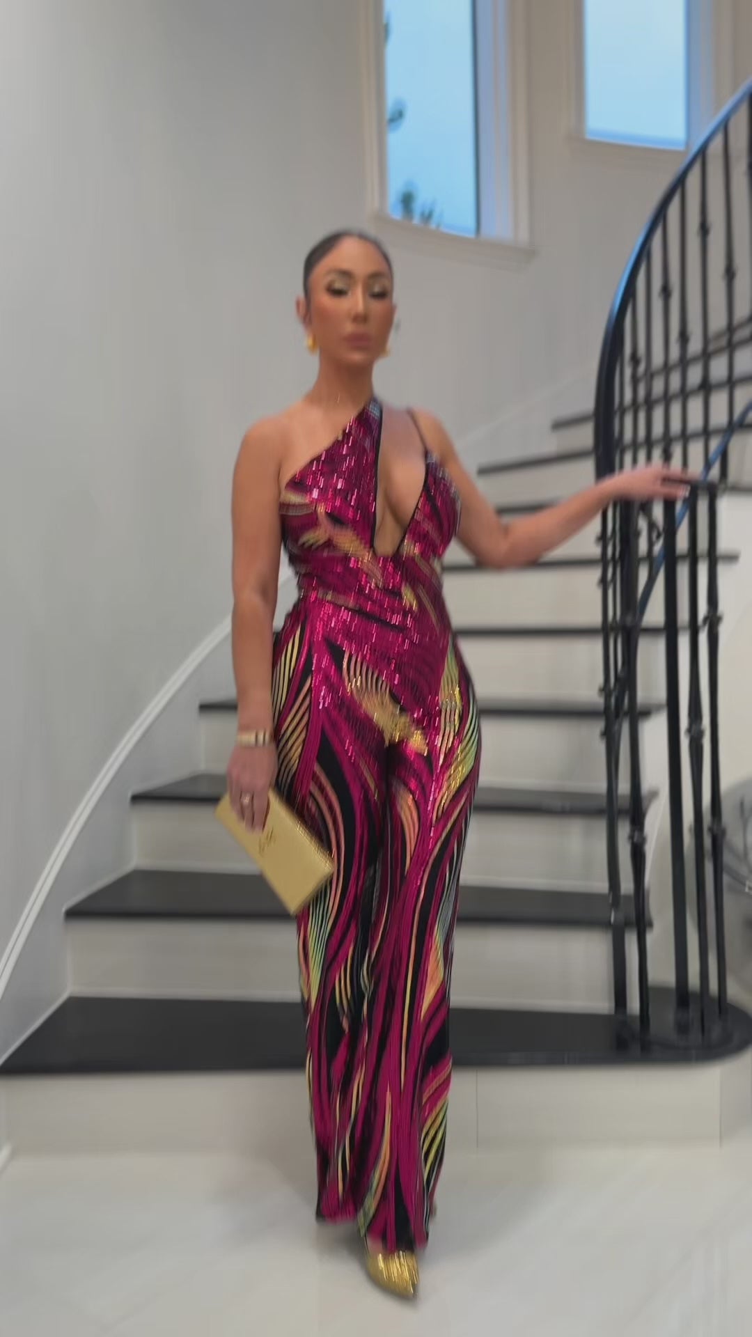 Avenue (Magenta Multi Jumpsuit)