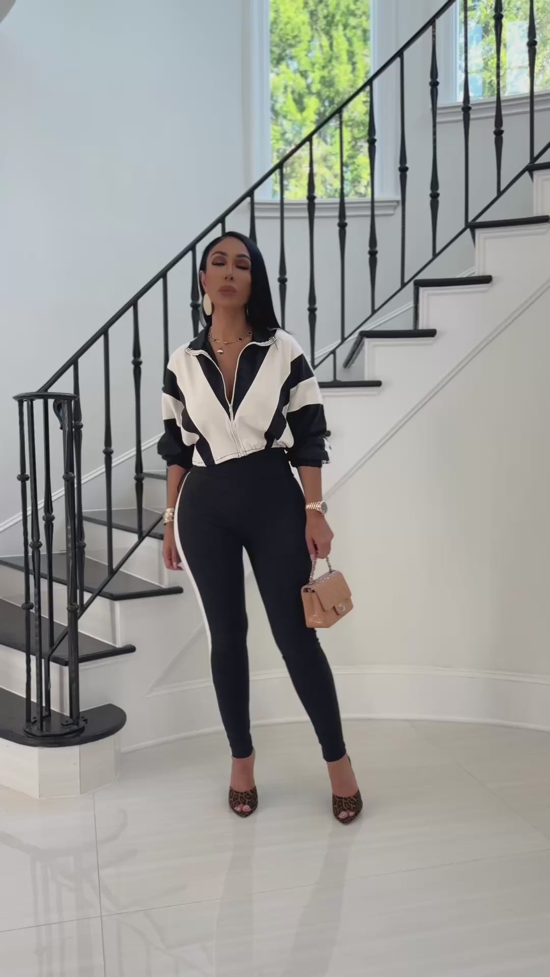 Nitro (Charcoal/Cream Legging Set)
