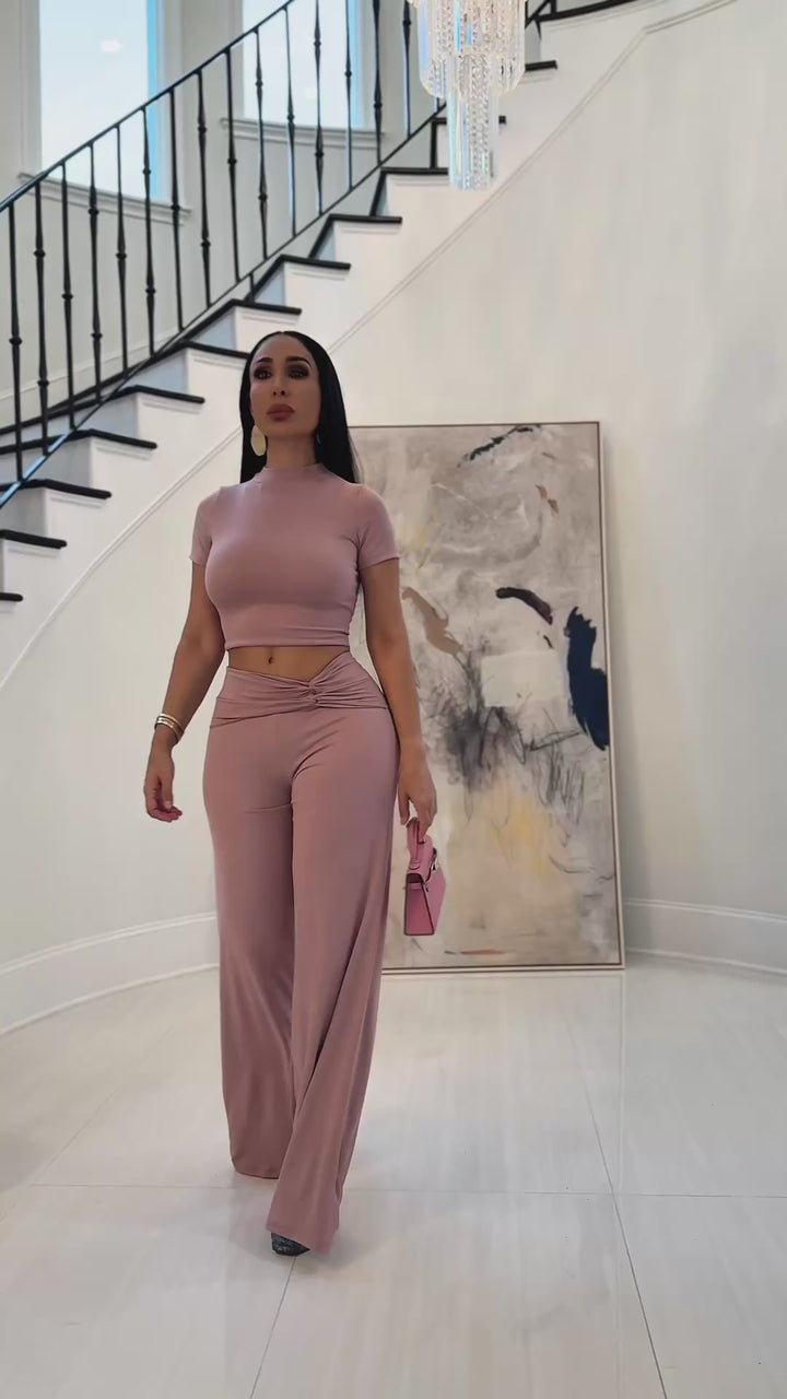 Wild (Dusty Pink Pant Set)