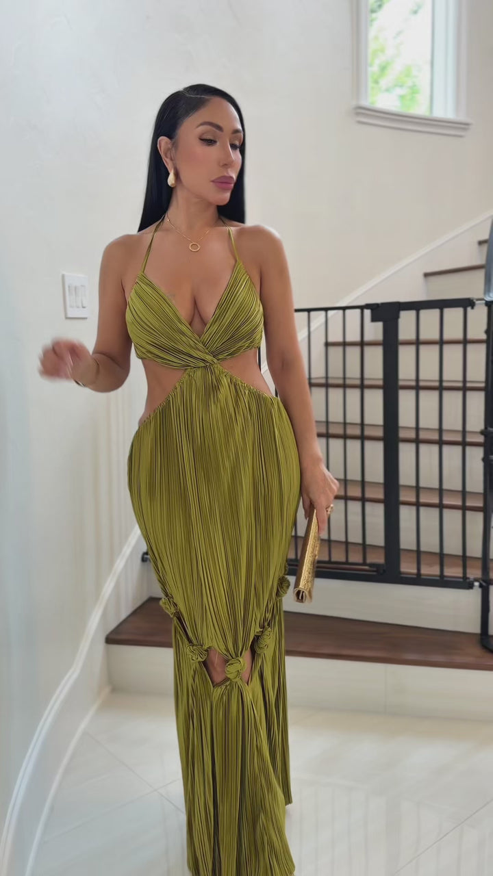 Shastin (Olive Maxi Dress)