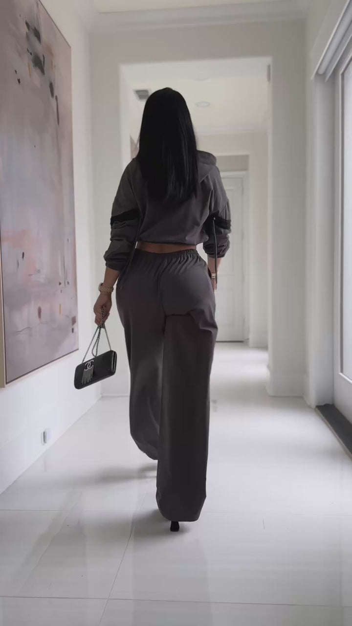 Jacob (Dark Grey/Black Pant Set)
