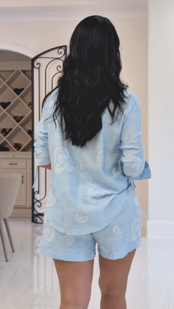 Bluey (Blue/White Short Set)