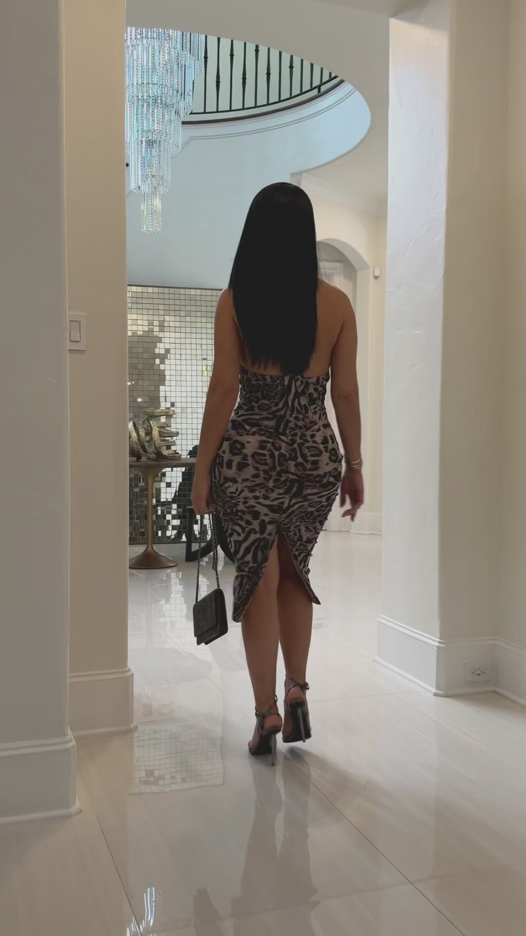 Haisley (Cheetah Print Midi Dress)