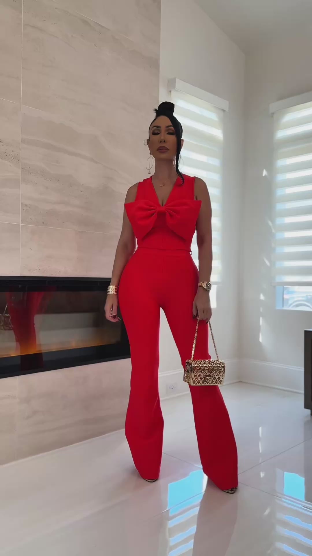 Axton (Tomato Red Pant Set)