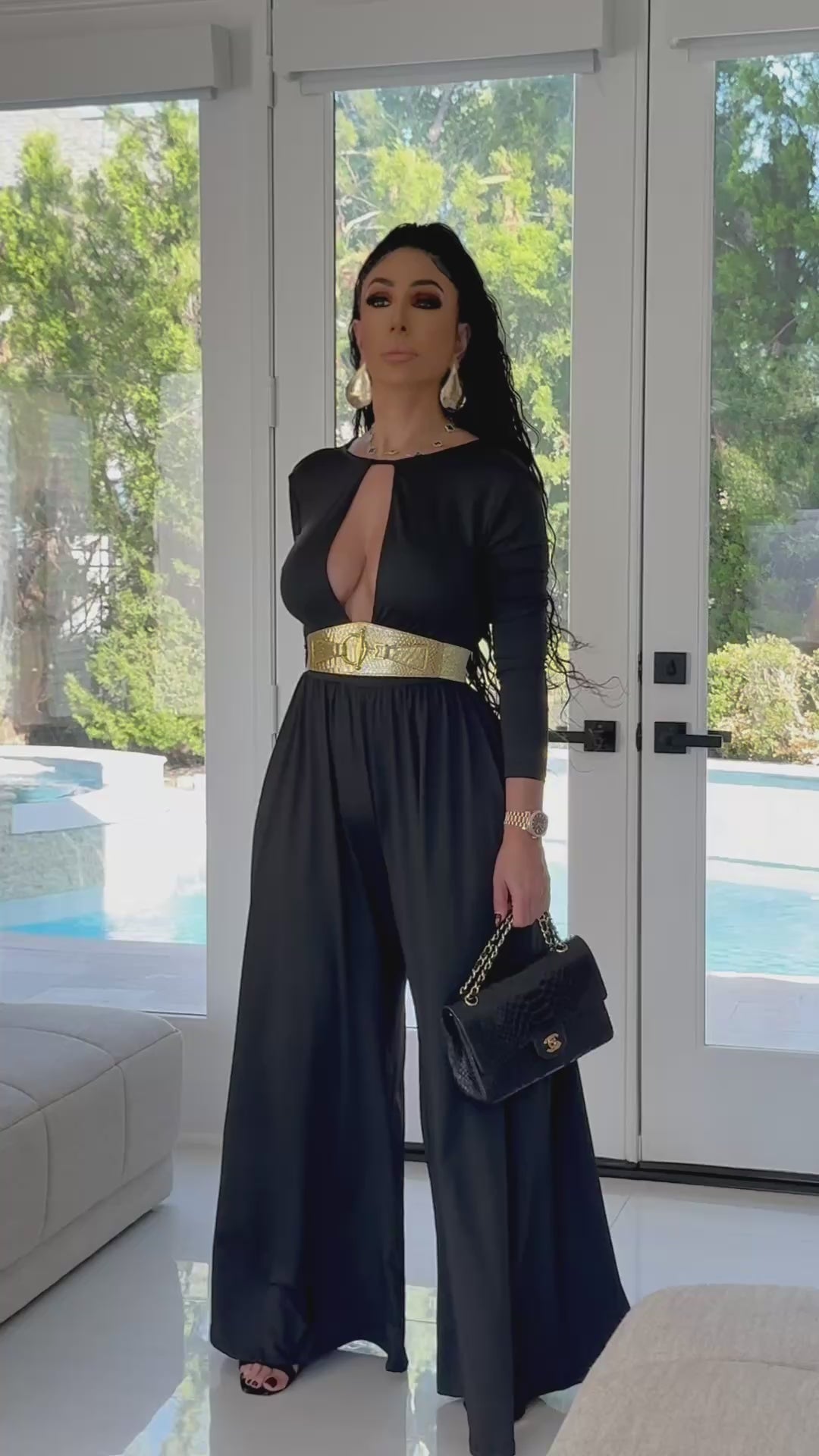 Ajax (Black Belted Jumpsuit)