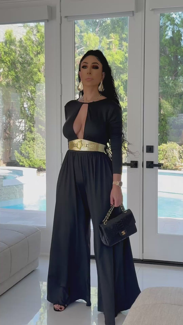 Ajax (Black Belted Jumpsuit)
