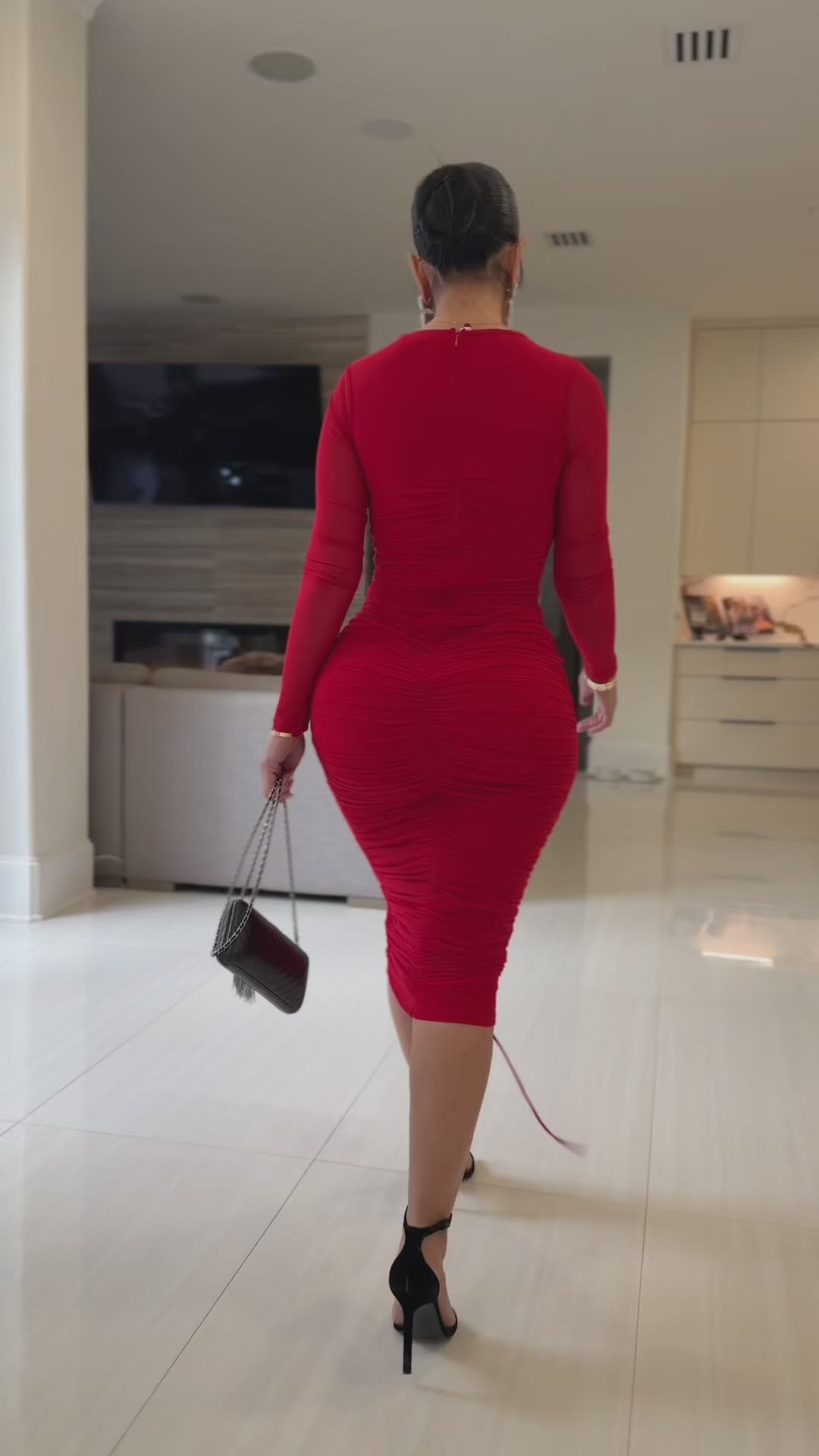 Maximo (Red Midi Dress) ALL SALE ITEMS ARE A FINAL SALE NO EXCHANGE