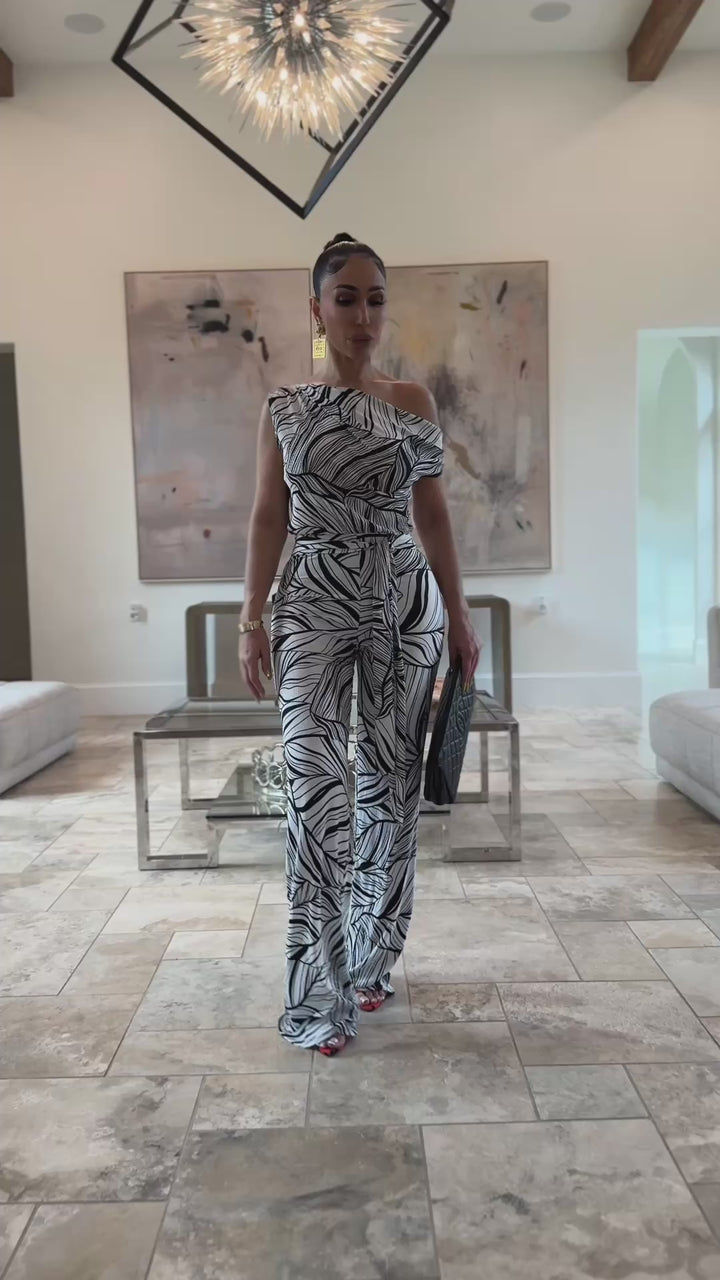 Arnie (Black/White Jumpsuit)