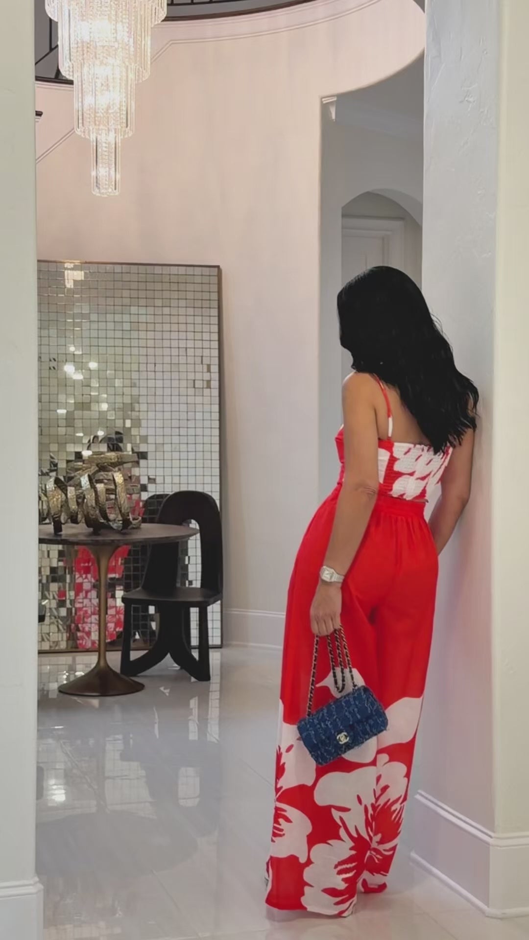 Neil (Red Floral Pant Set)