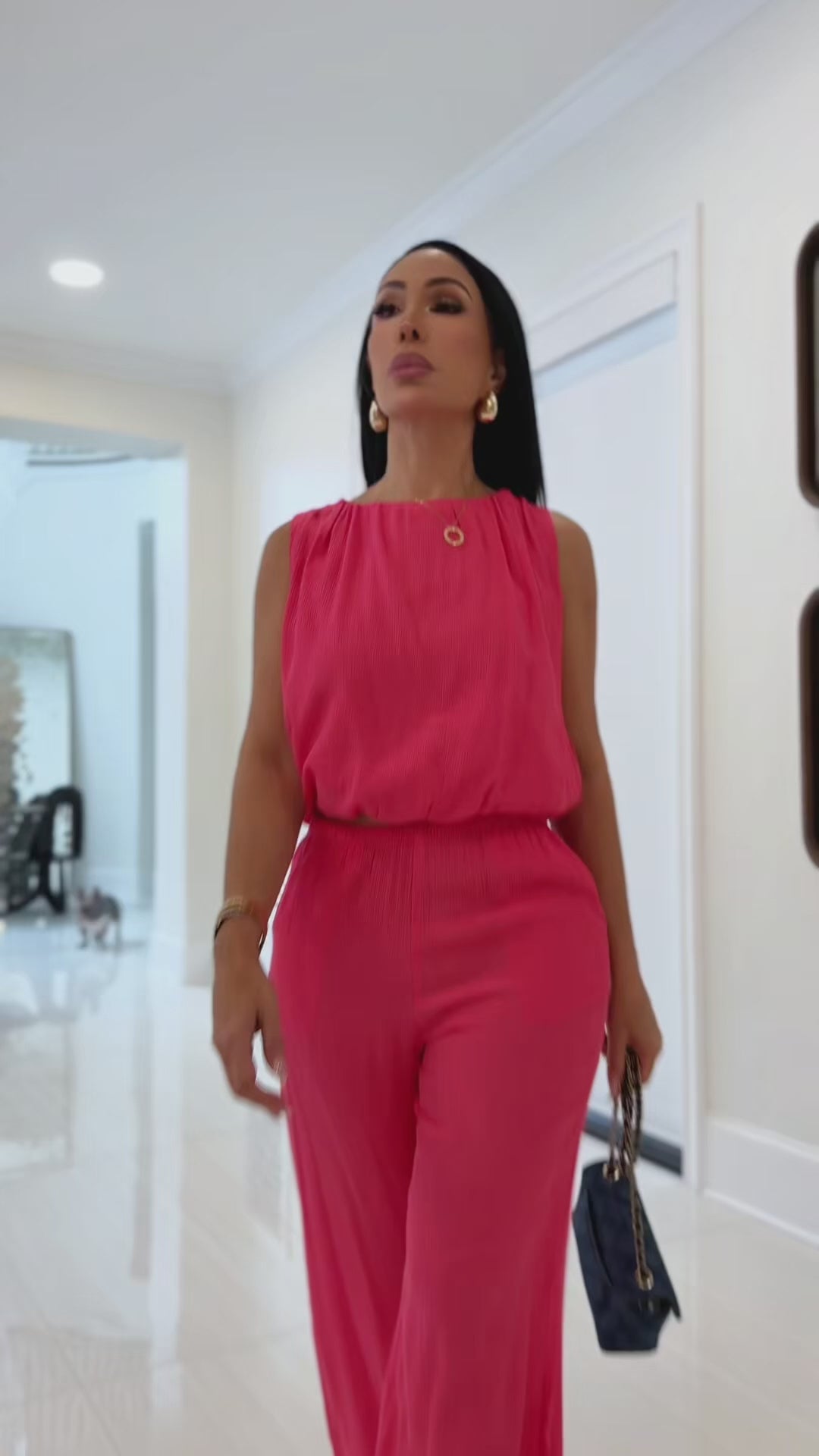 Davis (Fuchsia Pant Set)