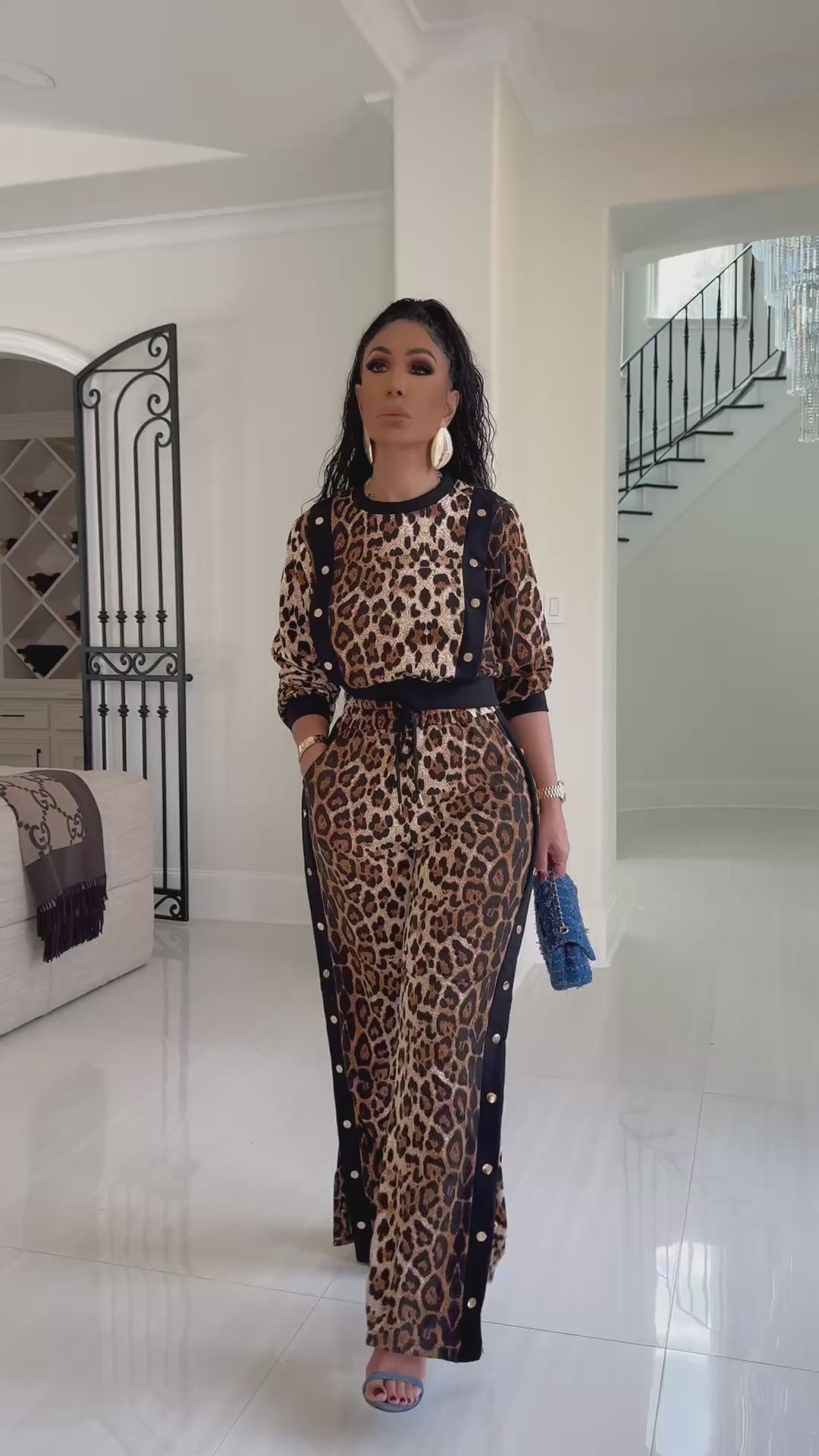 Foreign (Leopard Print Pant Set)