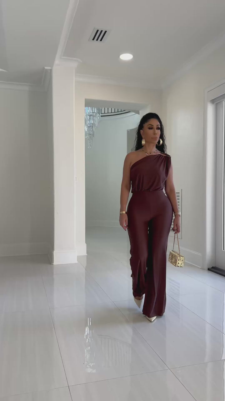 Audi (Brown Jumpsuit)