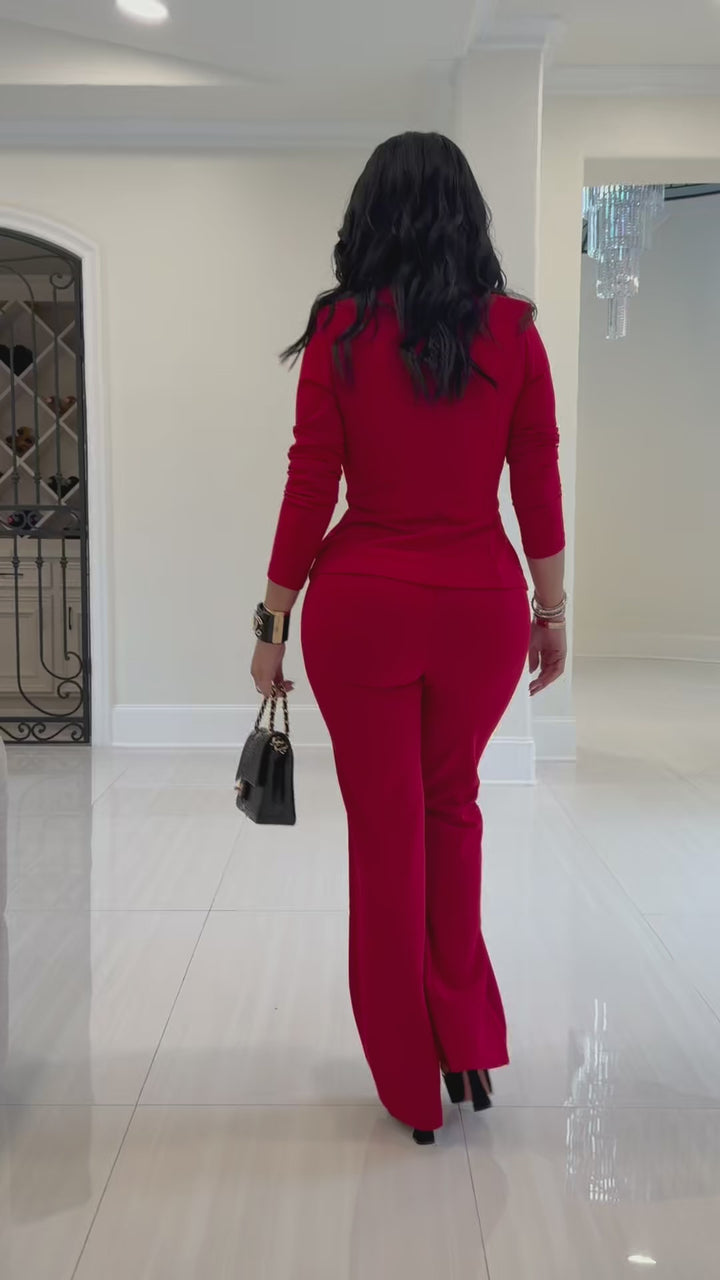 Payne (Red Pant Set)