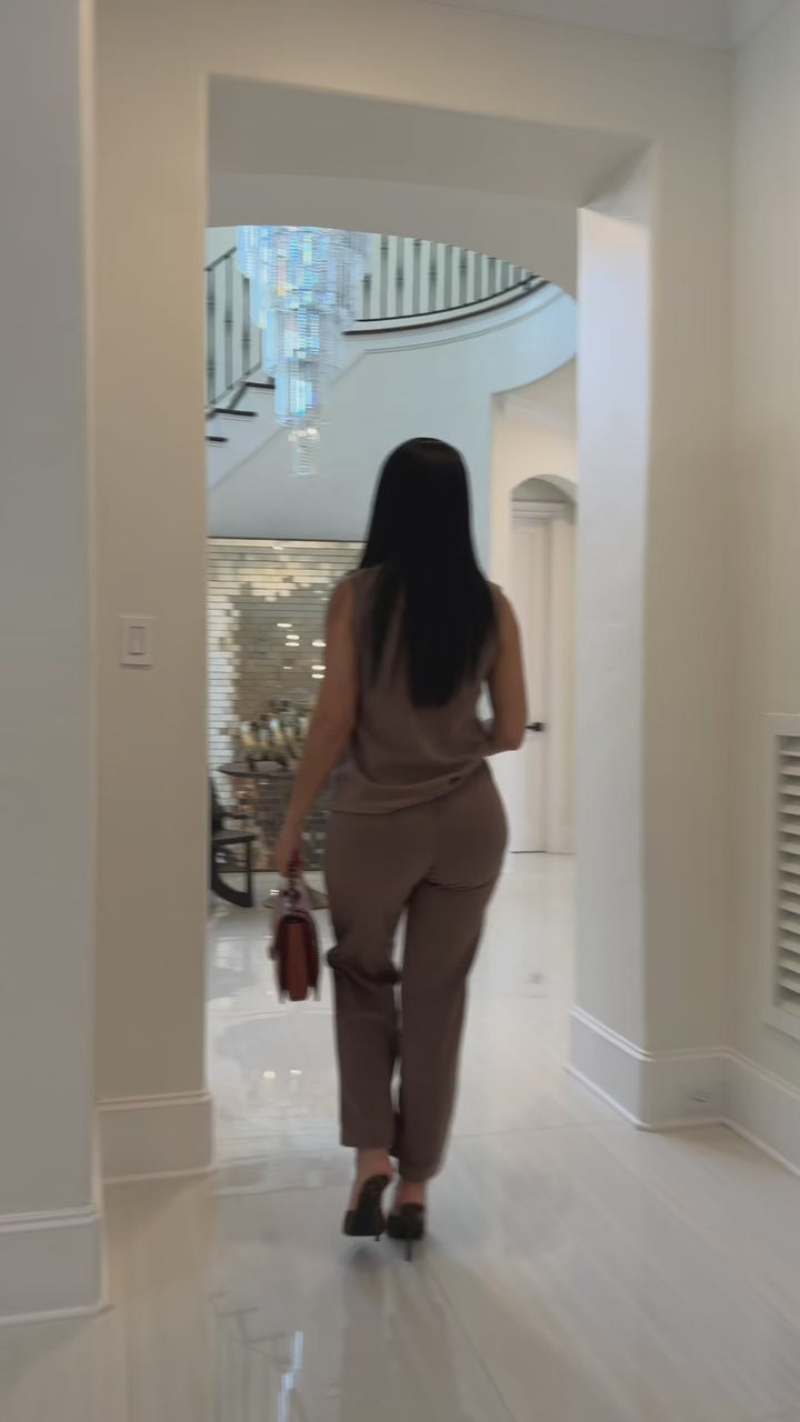 Torr (Brown Mocha Pant Set)