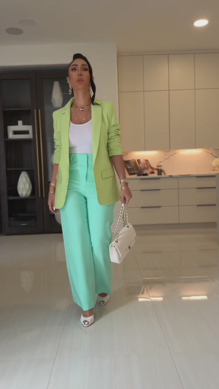 Sue (Lime Green/Mint Pant Set) PRE-ORDER Ships 6/30