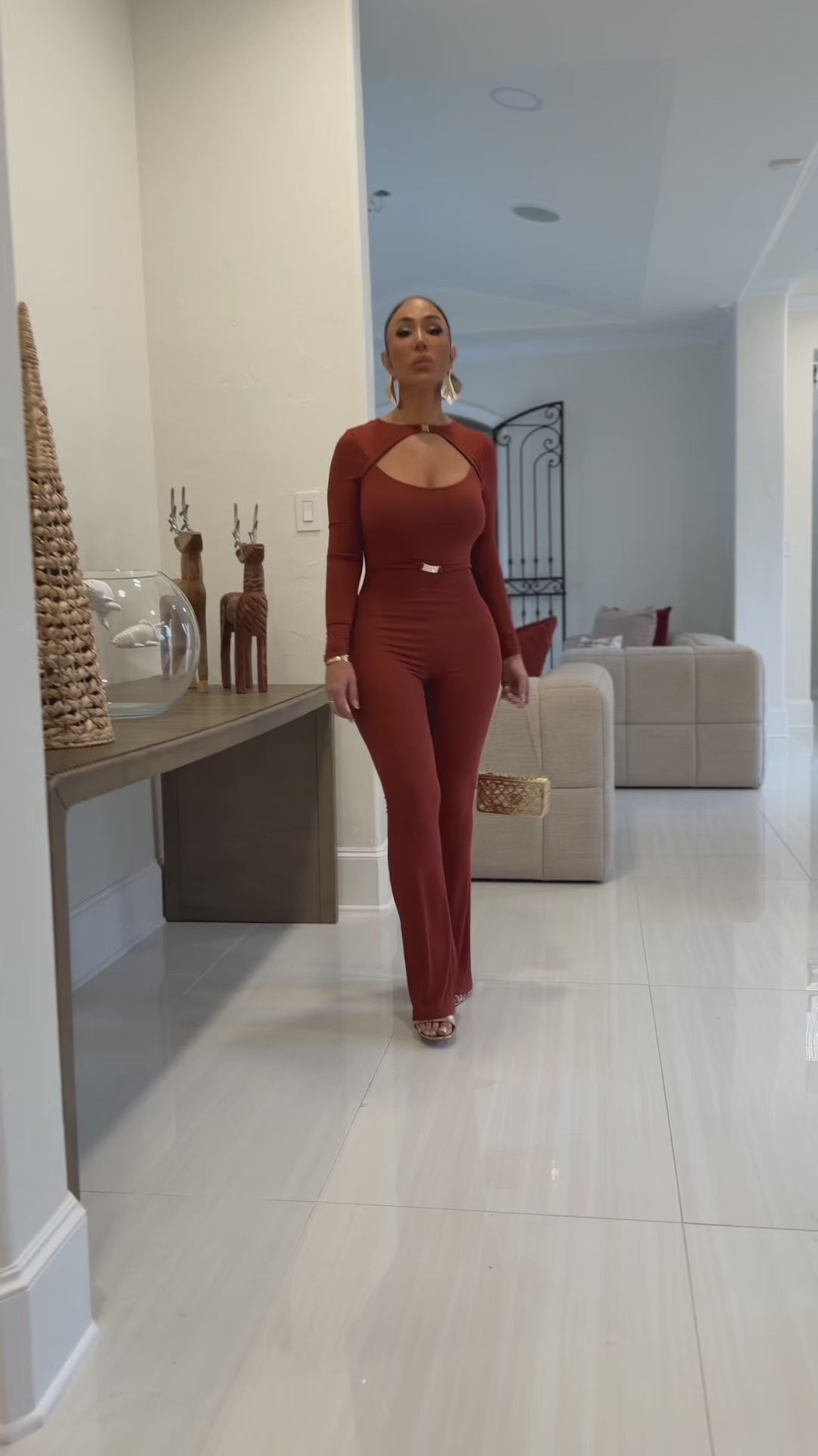 Nomad (Rust Jumpsuit) ALL SALE ITEMS ARE A FINAL SALE NO EXCHANGE