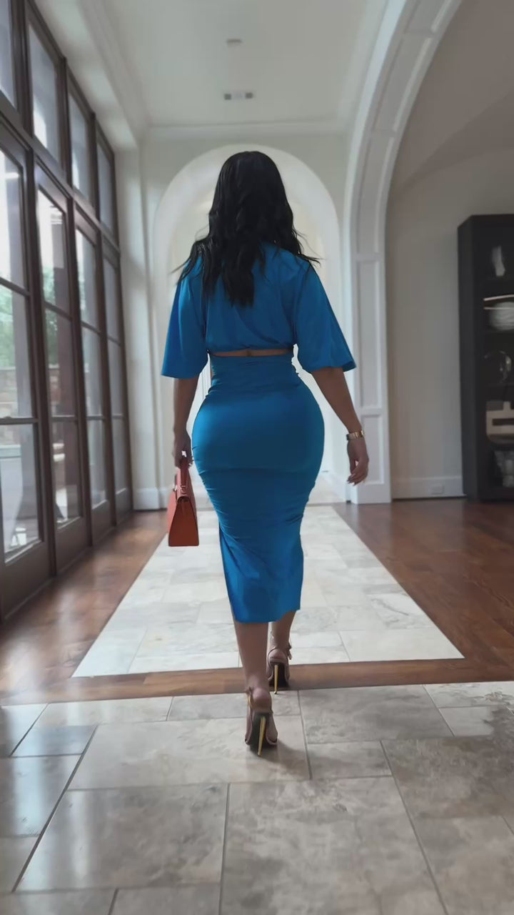 Zazu (Blue Skirt Set)