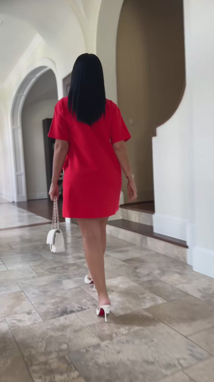 Maryam (Red Shirt Dress)