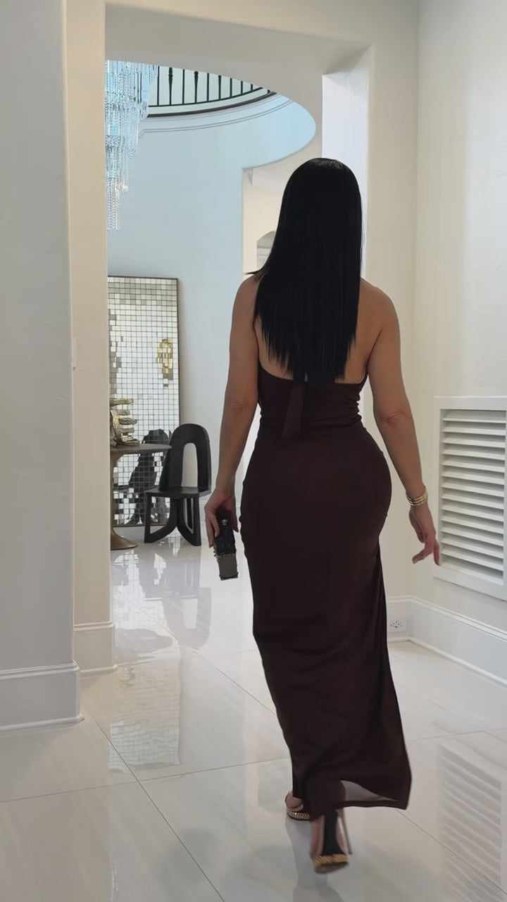 Jamall (Brown Maxi Dress)