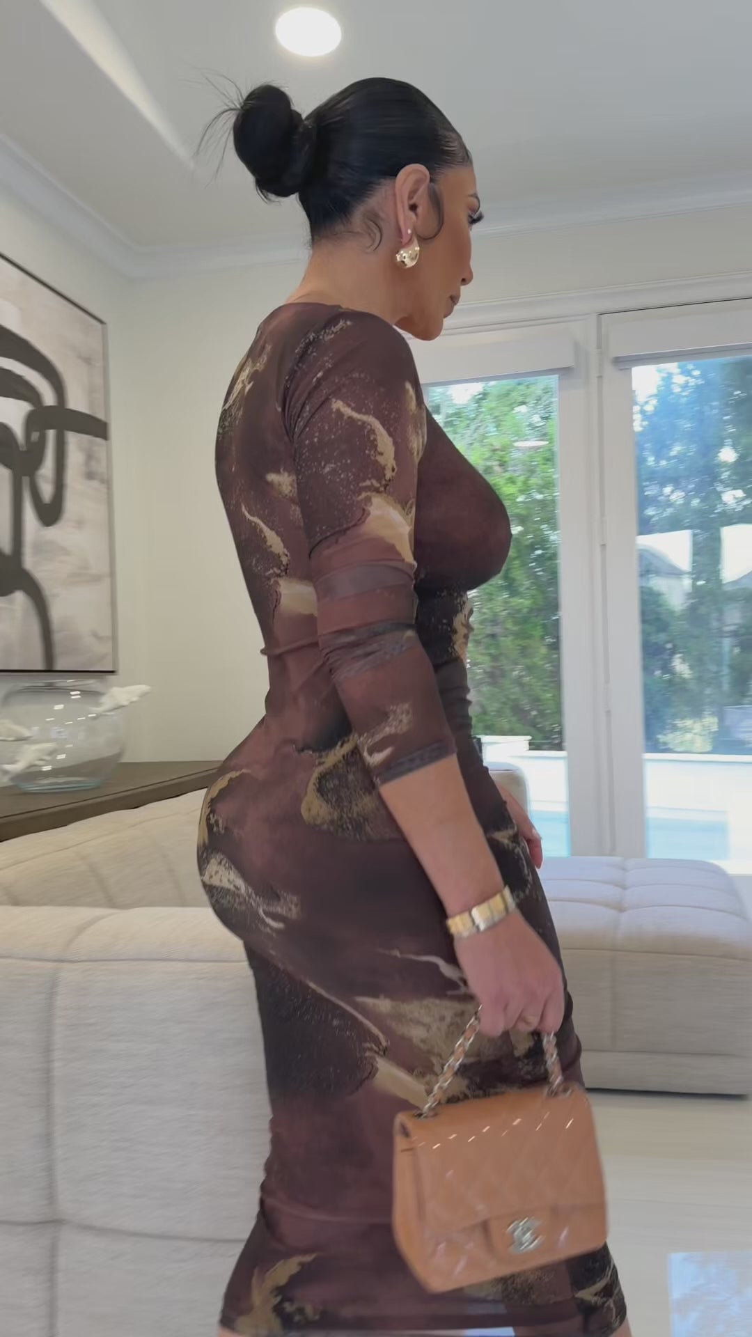 Eclipse (Brown Multi Dress) ALL SALE ITEMS ARE A FINAL SALE NO EXCHANGE