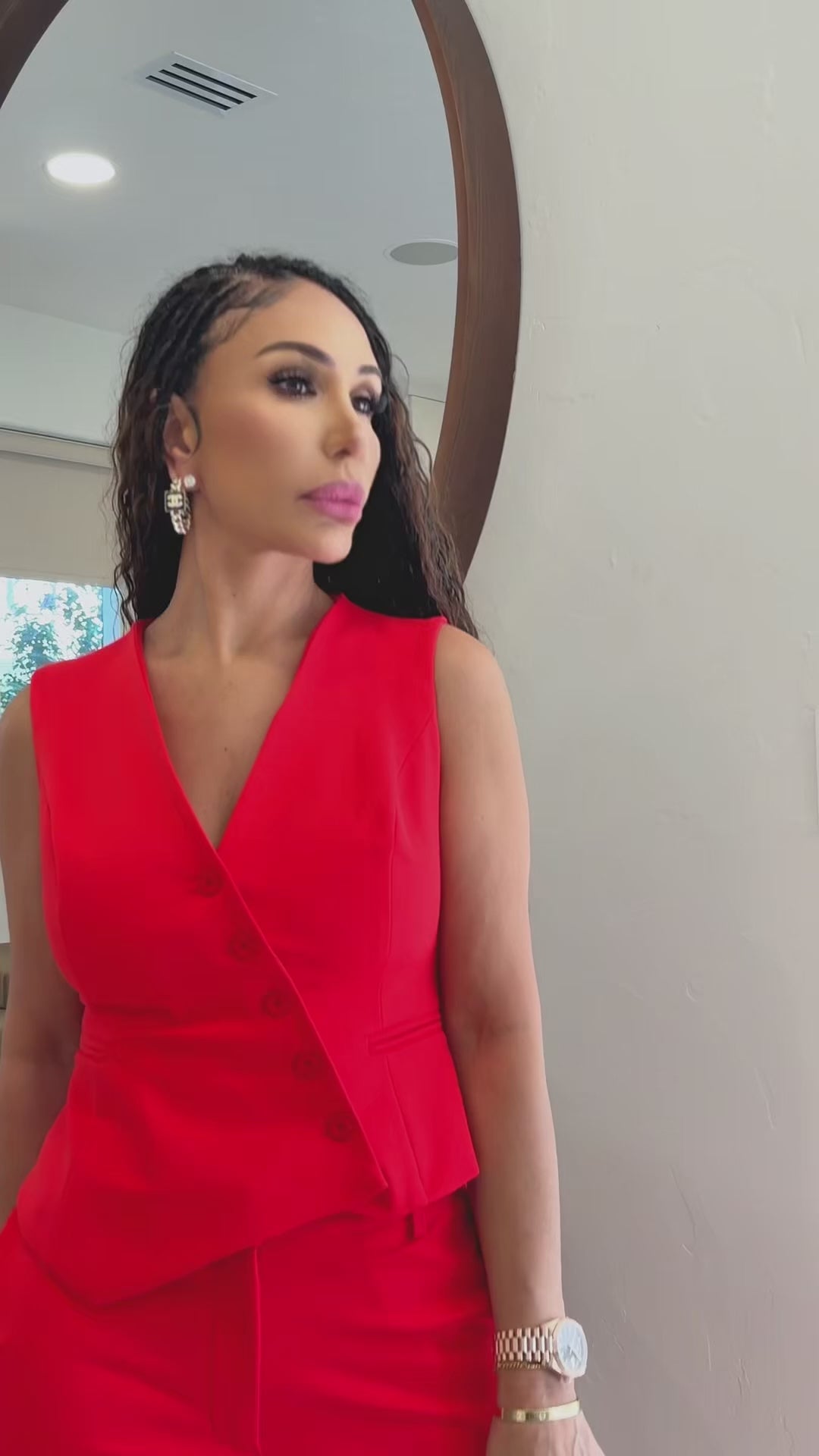 Kerry (Red Pant Set)
