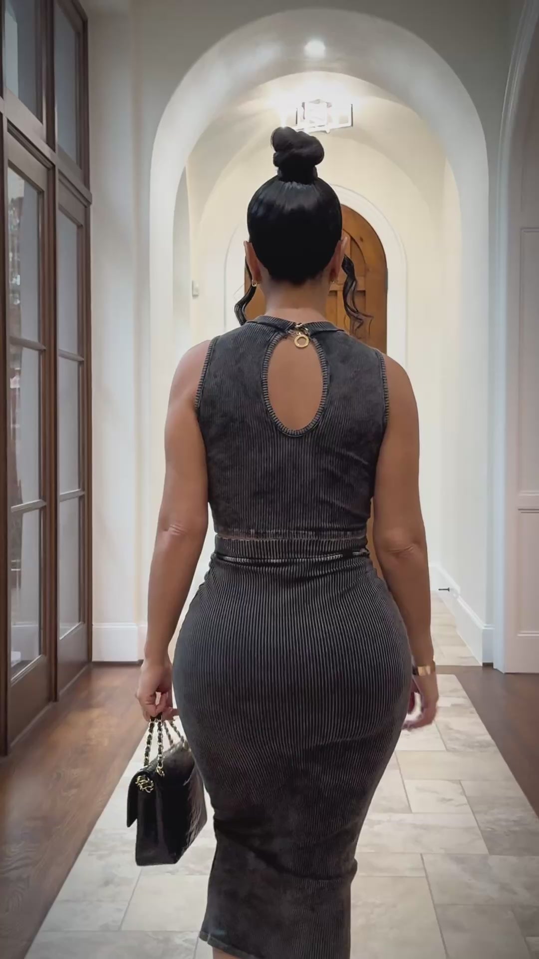 Wells (Black Skirt Set)