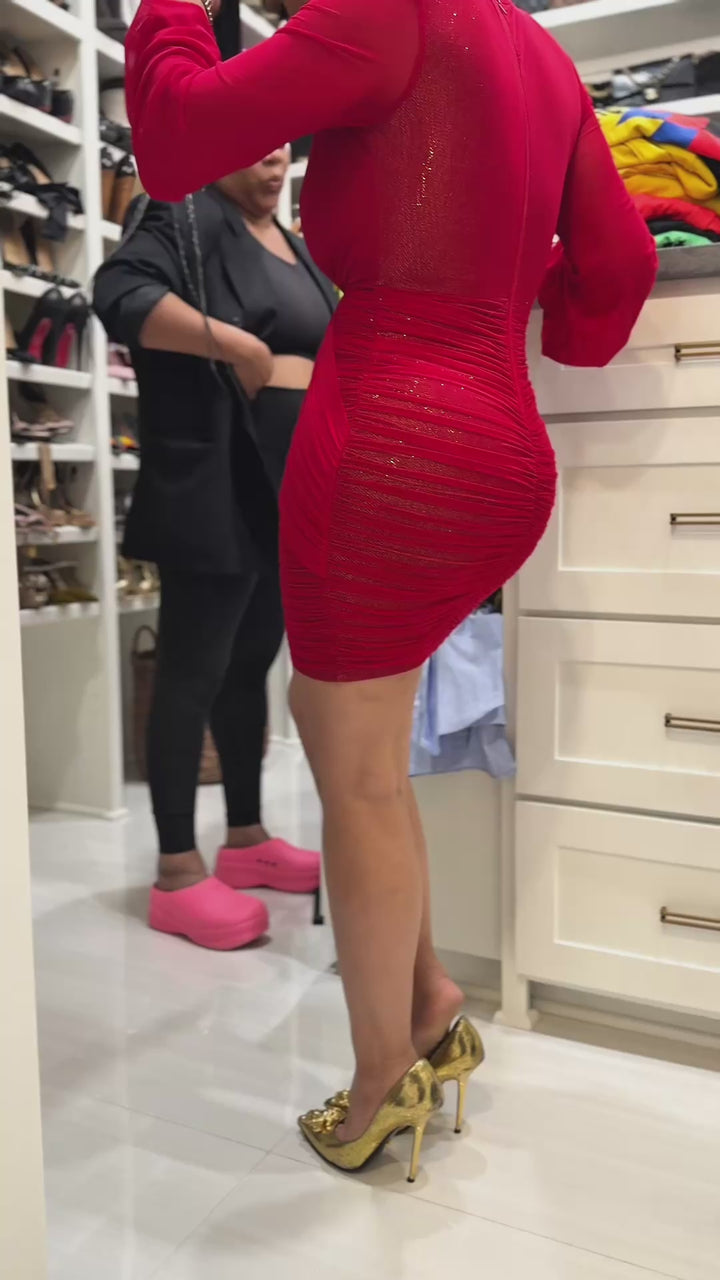 Boston (Red Midi Dress)
