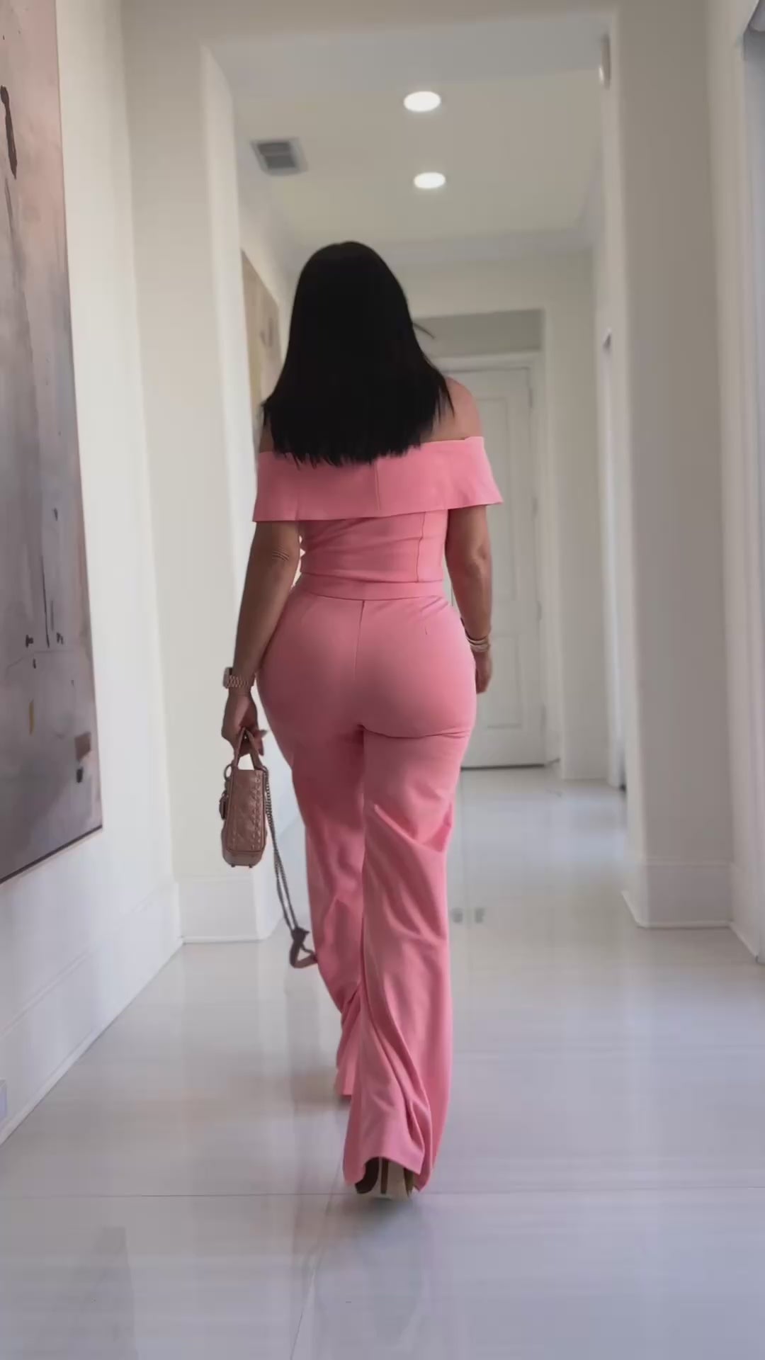 Hadyn (Salmon Pink Pant Set)