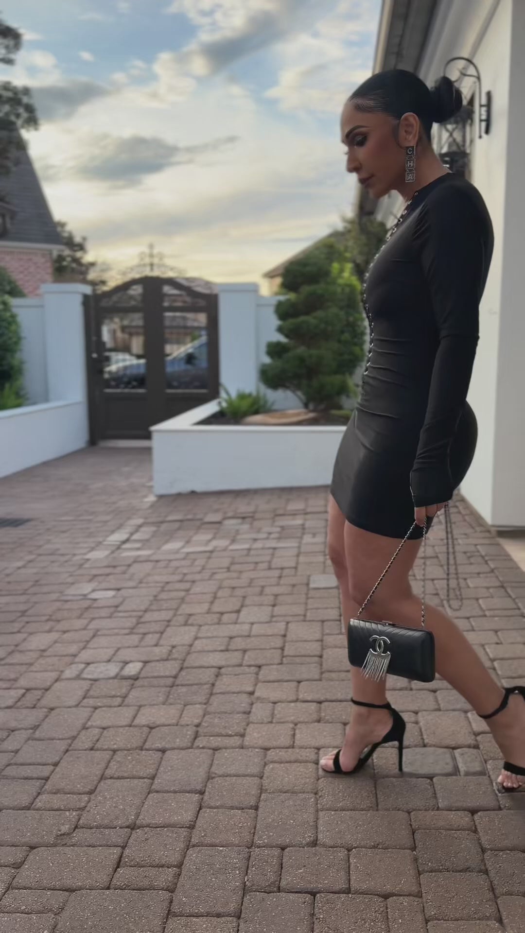 Denisha (Black Midi Dress)